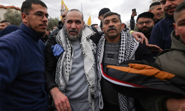 AFP 20250208 36XE8XA v1 HighRes PalestinianIsraelConflictPrisoners 1739021860