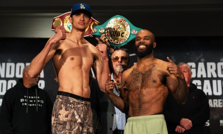 Fundora vs Booker Weigh in 03.21.25 03 22 2025 Weigh in